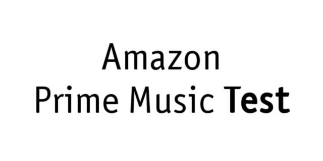 Amazon Prime Music – Test